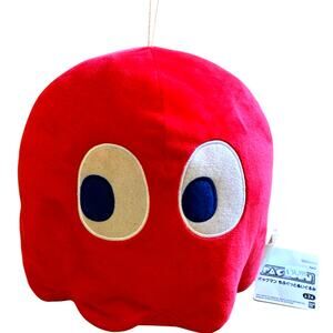 Pac-Man Blinky Red Ghost Super Big Plush Classic Vintage Video Game Retro NEW